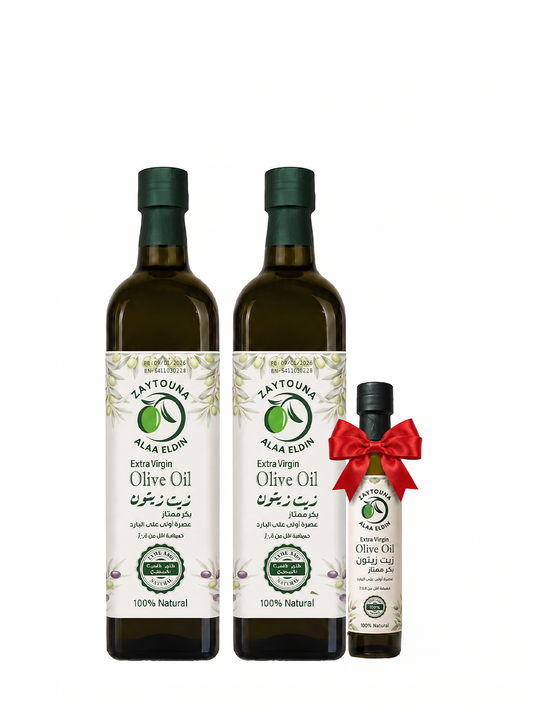 Extra virgin olive oil 2 liter + free grape leaves 🎁